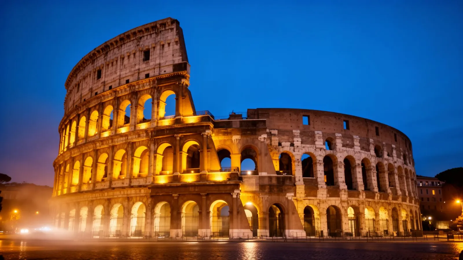 The Colosseum at sunset